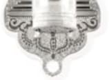 Mezuzah Case With Vilna Gate Design Transparent Scroll Holder