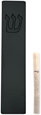 AS Mezuzah Case with Scroll - 5 Inches Black