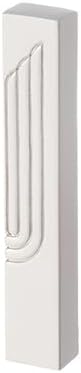 White Mezuzah Case - Modern Design