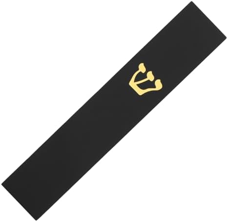 Garneck Elegant Resin Mezuzah Case Black Door Blessing Decoration