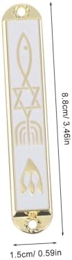 Wakauto 4pcs Retro Mezuzah Cases Decorative Gatepost Gifts