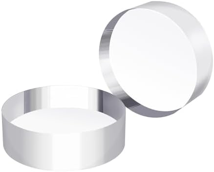 Hewomate Acrylic Display Block 2 Piece 3x3x1 Inch