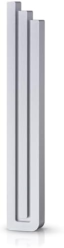 Ga Luxury Judaica Mezuzah Case - Shin Shaped Gold Silver Black Aluminum 7 Inch