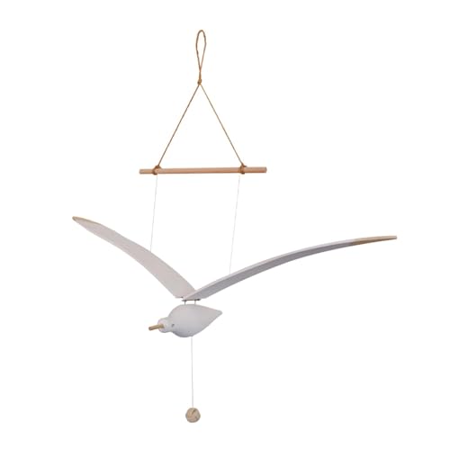 Wooden Seagull Mobile Decor for Home Ceiling