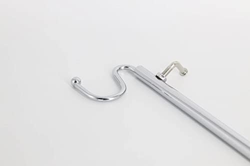 Adjustable Chrome Hook Display Stand for Handbags and Accessories