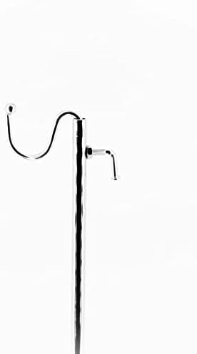 Adjustable Chrome Hook Display Stand for Handbags and Accessories