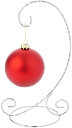 Bards Twisted Silver Ornament Stand Medium