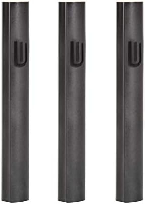 3-Piece Aluminum Door Mezuzah Cases with Hebrew Shin