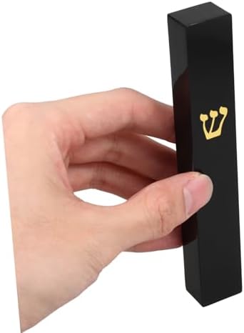 Garneck Elegant Resin Mezuzah Case Black Door Blessing Decoration