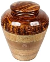 Handmade Premium Wood Fractal Burn Keepsake Urn Large 200Cu