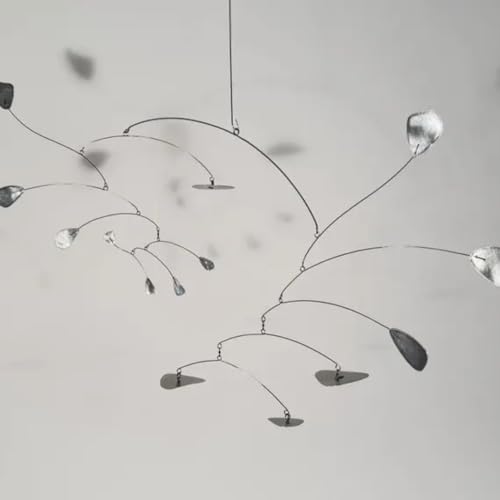 Metal Kinetic Hanging Mobile Sculpture 24 W x 18 H