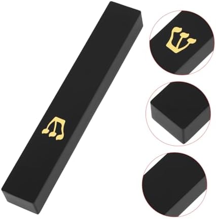 Garneck Elegant Resin Mezuzah Case Black Door Blessing Decoration