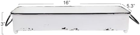Creative Co Op Decorative Rectangle Metal Tray