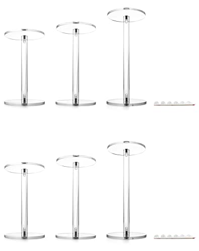 QWORK Round Acrylic Display Stand 2 Sets