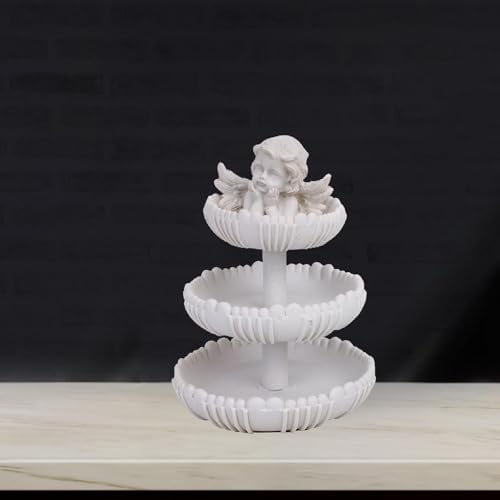 Elegant Wishing Angel Figurine Fountain Style Statue