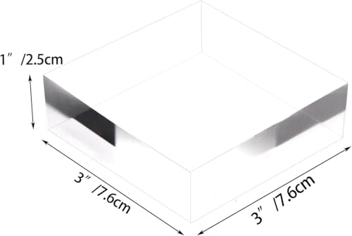 Hacaroa 6 Piece Acrylic Square Display Blocks