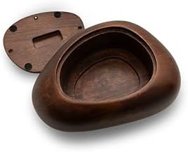 Elegant Wooden River Stone Urn for Ashes - 150 lbs Capacity