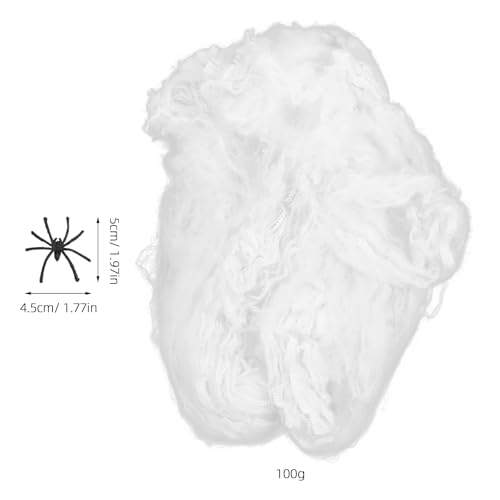 CIMAXIC 4 Pack Fake Spider Webs for Halloween