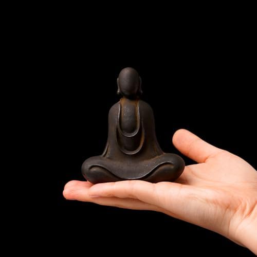 Faceless Buddha Statue - Solid Cast Iron Zen Decor