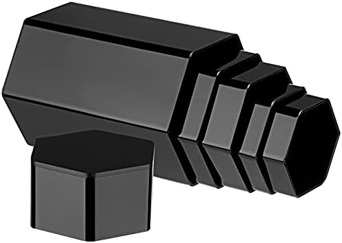 Jetec Hexagonal Jewelry Display Risers - 6 Sizes Black