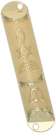 HOOTNEE 1set Metal Mezuzah Door Blessing Scroll