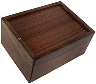 Indian Glance Wooden Urn Box - Large 8x6x4 Inch Urn for Human Ashes