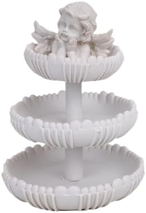 Elegant Wishing Angel Figurine Fountain Style Statue