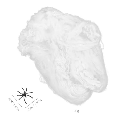 CIMAXIC 4 Pack Fake Spider Webs for Halloween