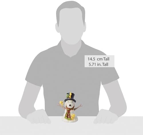 Enesco Peanuts Snoopy Snowman Figurine - 571 Inch Collectible Decor