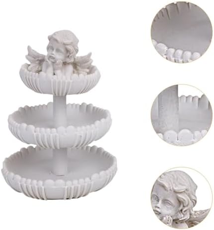 Elegant Wishing Angel Figurine Fountain Style Statue