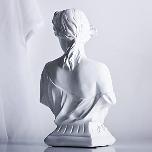 12 Inch Young Venus Bust Statue - Greek Goddess Home Decor