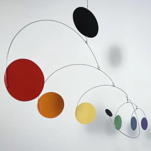 Mid Century Modern Hanging Mobile Circles with Disk