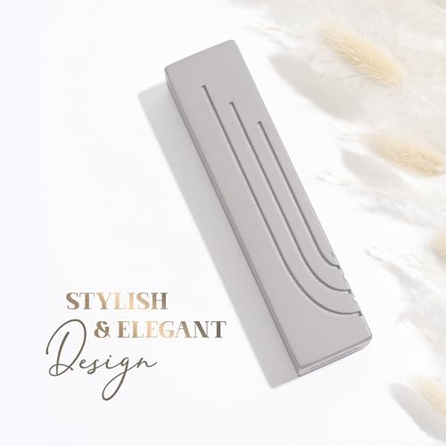 Chic Urban Mezuzah Door Ornament Concrete Base with Gray Shin