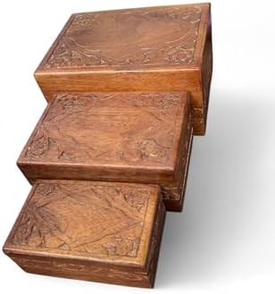 WoodGraphs Svaav Beautiful Handcrafted Wooden Urn Box