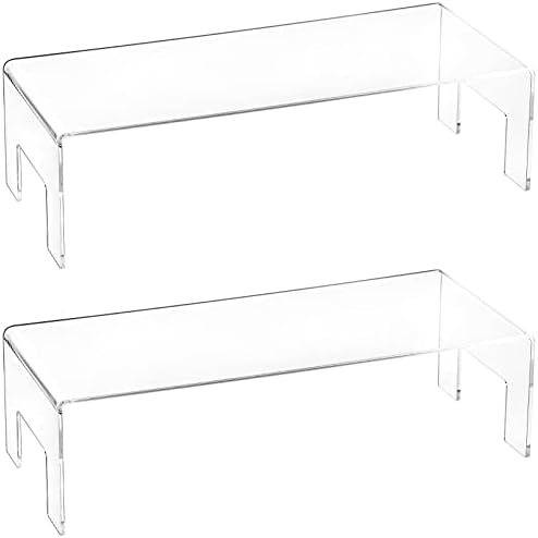 Frcctre 2 Pack Acrylic Display Risers for Dessert and Toys
