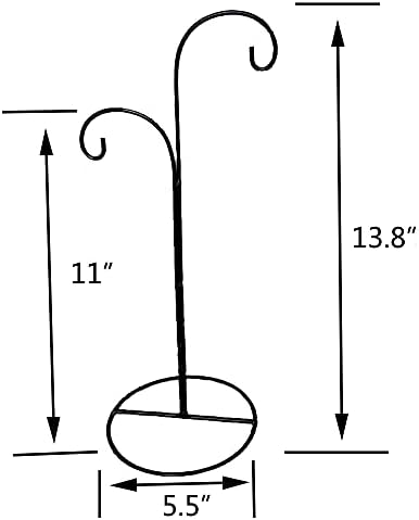 SGrace Ornament Display Stand Holder for Hanging Glass Globes and Terrariums
