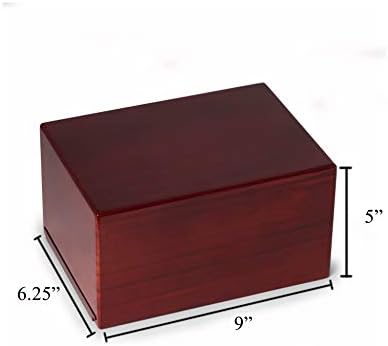 Deering Moments Engraved Rosewood Urn with Cross and Dove