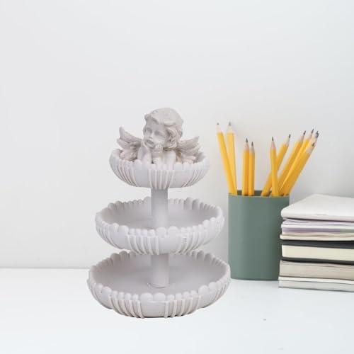 Elegant Wishing Angel Figurine Fountain Style Statue