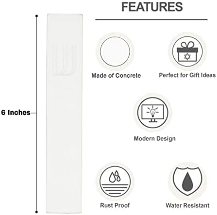 AS Mezuzah Modern Concrete Case with Scroll