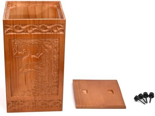 Elegant Wooden Cremation Urn for Human Ashes
