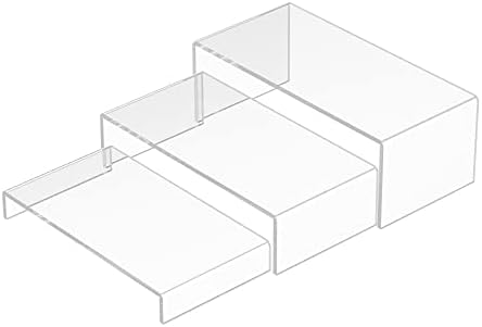 Crystal Acrylic Risers Display Stand 3pcs Set