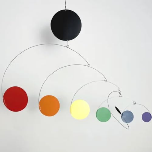 Mid Century Modern Hanging Mobile Circles with Disk