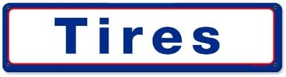 ArtFuzz Mobil Tires Metal Sign Wall Decor 20x5