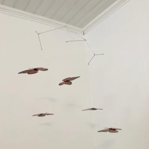 Five Red Butterfly Wall Decor Mobile 17W x 27H