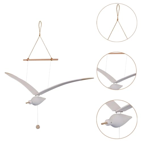 Wooden Seagull Mobile Decor for Home Ceiling