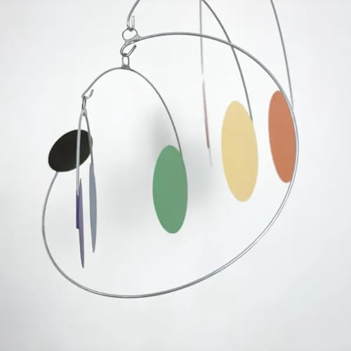 Mid Century Modern Hanging Mobile Circles with Disk