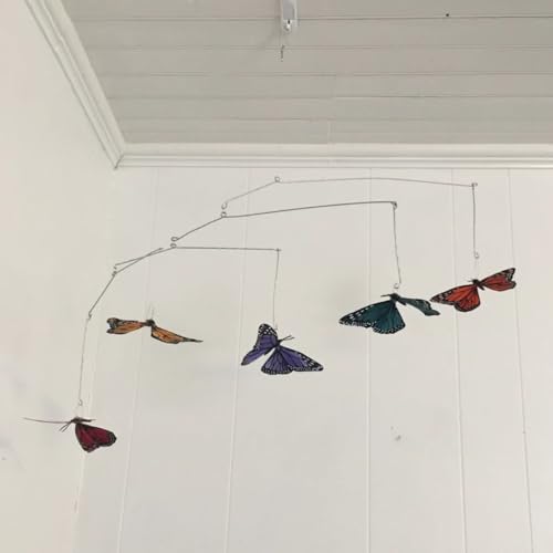 Colorful Five Butterfly Mobile for Crib