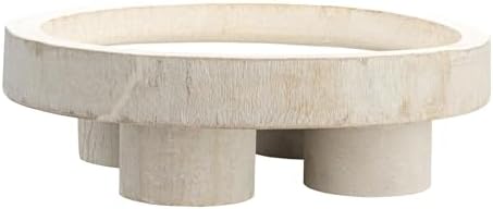 Bloomingville Paulownia Wood Pedestal Tray 1