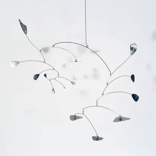 Metal Kinetic Hanging Mobile Sculpture 24 W x 18 H