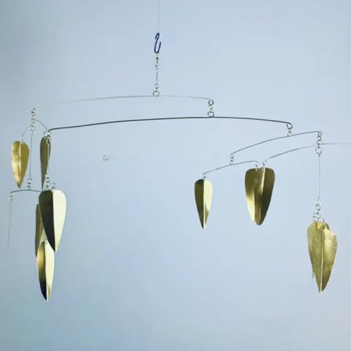Pure Brass Weeping Willow Hanging Mobile 34W x 17H